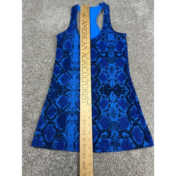 Lululemon Cool Racerback Sapphire Blue Snake Tank Top Womens Size ? - Picture 5 of 6